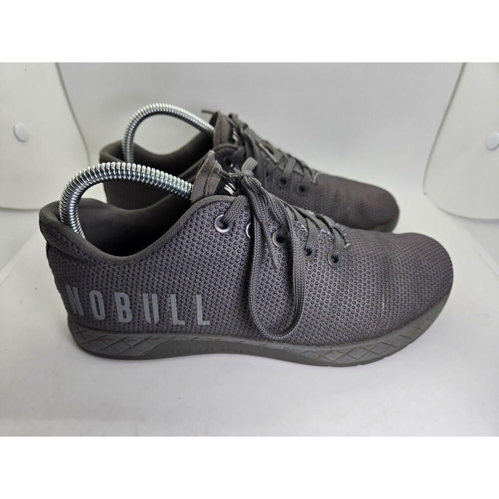 NOBULL Outwork Trainer Shoes Women's 7 Grey Athletic Superfrabric Gym Sneakers